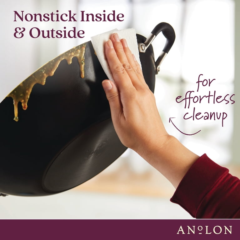 Anolon Advanced Home 14-Inch Nonstick Wok, Black photo 6