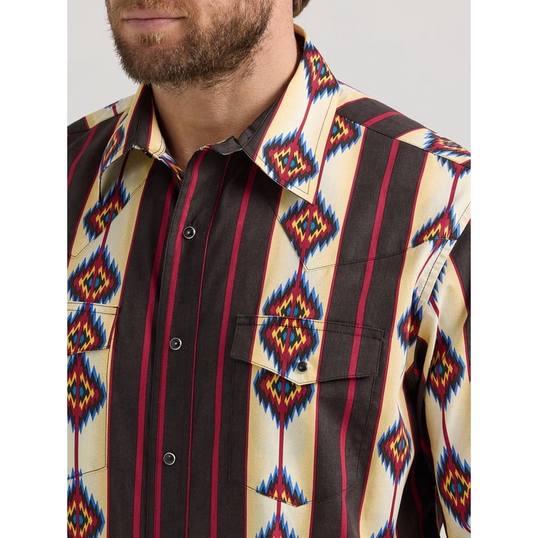 Wrangler Black Checotah Print - Mens Shirt - 112351471 - Walmart.com