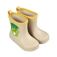 thumbnail image 3 of Hpapadks Rain Boots For Boys Cute Frog Cartoon Rainy Season Water Shoes With Easy On Handles Lightweight Non Slip Khaki 19=190, 3 of 4