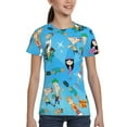 thumbnail image 5 of Youth Phineas And Ferb T Shirts 3D Printed Short Sleeve Tee Shirt for Boys Girls, 5 of 8