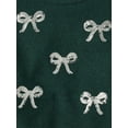 thumbnail image 2 of The Children's Place Girls Long Sleeve Sequin Bow Front Sweater, Sizes XS-XXL, 2 of 3