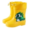 thumbnail image 1 of Bottes de Pluie pour Garçons, Bottines avec Manchette Réglable, Chaussures de Jeu Extérieures Confortables pour Tout-Petits et Enfants, 1 of 3