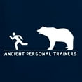 thumbnail image 6 of Wild Bobby Ancient Personal Trainers Funny Bear Chase Women Racerback Tank Top, 6 of 6