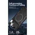 thumbnail image 3 of Xilaimitoo For iPhone 6/7/8Plus Case,with Slide Camera Cover , Full Body Military-Grade Case with Upgrade Magnetic Ring Kickstand for iPhone6/7/8Plus Case -Black, 3 of 8
