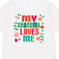 thumbnail image 4 of Inktastic My Grandma Loves Me Girls Girls Long Sleeve Toddler T-Shirt, 4 of 5