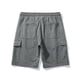 thumbnail image 3 of Pantalones Cortos de Cinturón de Vuelta Ropa de Trabajo de Tamaño Grande Todo Algodón Bolsillo Múltiple Fitting Suelto Deportes Casuales Capris, 3 of 7