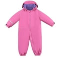 thumbnail image 2 of Riecok Snowsuit Children's Boys Ski Suit Thermal Ski Overall Soft Suit Dailywear Pink 4 T, 2 of 5