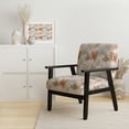 thumbnail image 2 of Designart "Abstract Palm Leaves With Animal Print Ii" Upholstered Patterned Accent Chair and Arm Chair, 2 of 4