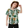 thumbnail image 3 of WOYY Big Boys Hawaii Beach Shirt Summer Vacation Short Sleeve Button Shirt, Sizes 6M-8Y, 3 of 3