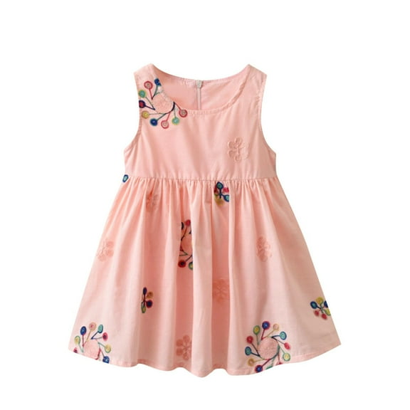 JoyHoop Girls' and Toddler Sleeveless Everyday Summer Dresses