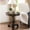 Espresso, variant on Elegant Wood Side Table In Teal - Build, 26.5" Height, 26" Diameter Colored Spacious Display, X 26.5", Construction