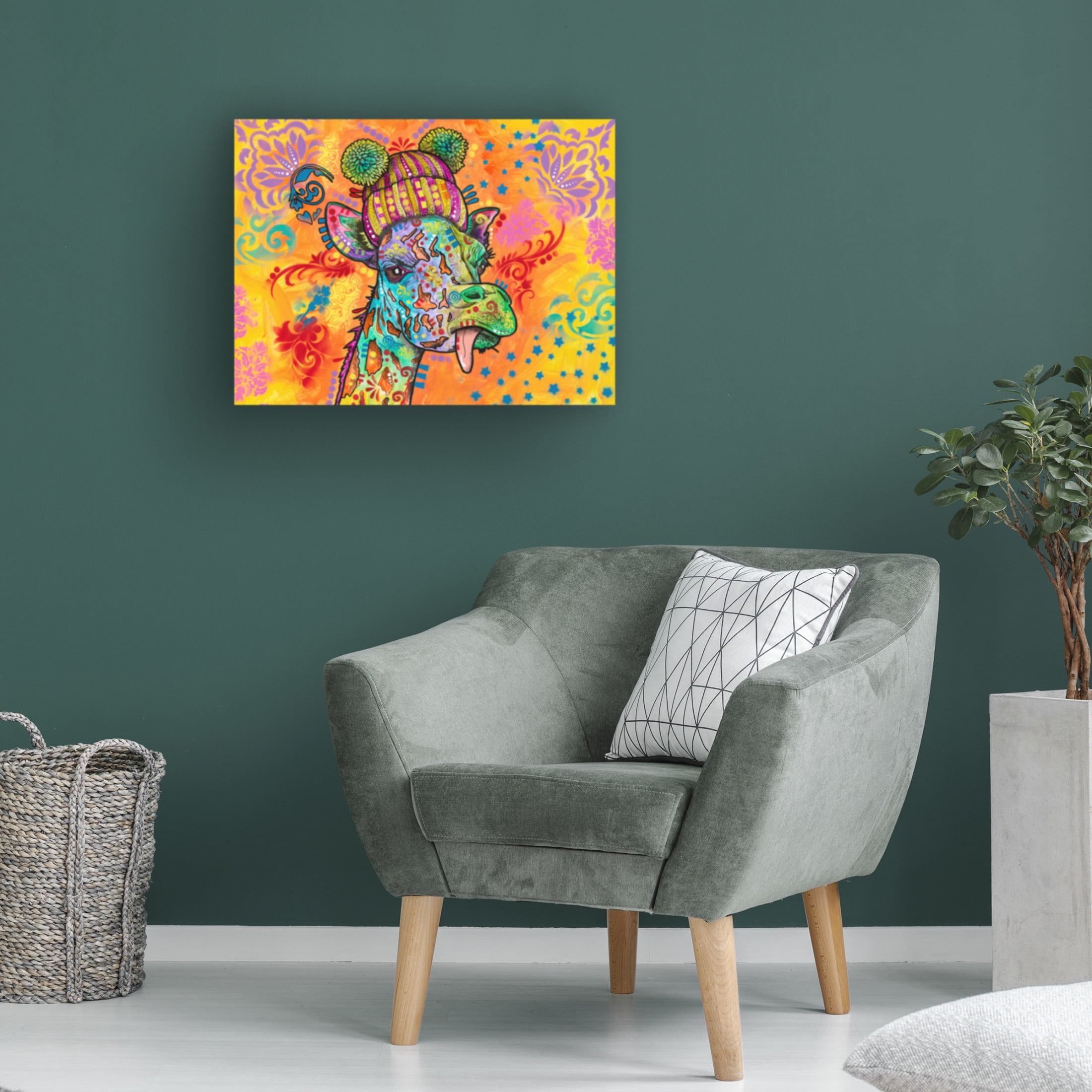 Canvas Wall Art - Dean Russo 'Styling Longneck' Wall Art for Living Room, Bedroom, or Office Décor by Trademark Fine Art - 47 x 35 Inches