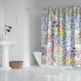 thumbnail image 2 of Pioneer Flower Floral Print Pattern Shower Curtain 72"x84" ,Bathroom Decorative Shower Curtains Set with 12 Hooks,Modern Waterproof Washable Shower Curtain, 2 of 6