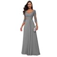 thumbnail image 1 of Vestido Loyeloy de encaje gris para madre de la novia Chiffon Plus 22, 1 of 7