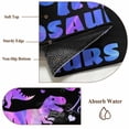 thumbnail image 6 of 3'x5' Area Rugs, Purple Dinosaur Indoor Outdoor Area Rug for Living Room Bedroom, JUST A Boy Who Loves Dinosaur Jungle Animals Washable Bathroom Rugs Kitchen Floor Carpet Mats Home Decor Aesthetic, 6 of 8