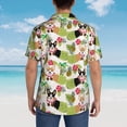 thumbnail image 7 of Tropical Flower And Corgi Men'S 3d Print Casual Button Down Shirts, Novelty Hawaiian Short Sleeves 3xl, 7 of 7