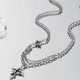 thumbnail image 4 of Necklaces with pendant Black cross pendant chain splice necklace Xmas, 4 of 4