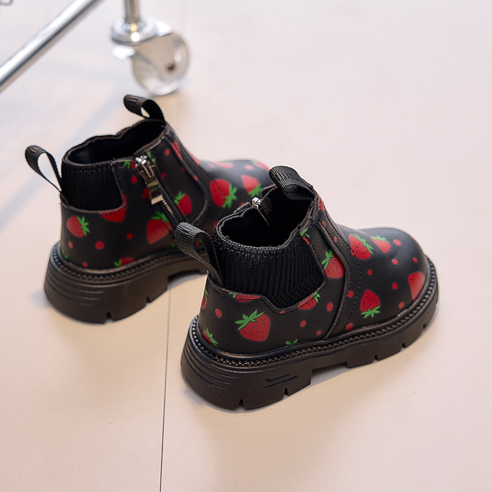 Baby Girls Ankle Boots Cute First Walking Booties Toddler Winter Snow Outdoor Shoes for Little Big Kids