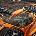 thumbnail image 3 of XYZCANDO Camo Forests Waterproof ATV Seat Cover Easy-Clean Four Wheeler Motorcycle Seat Cushion Cover for Polaris Sportsman 570 450 850, Polaris Scrambler 400 500 850 1000, 3 of 7