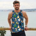 thumbnail image 6 of Pofeuu Different Cats Christmas Print Men's Workout Tank Tops Sleeveless Muscle Gym Shirt Quick Dry-4X-Large, 6 of 7