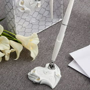 Calla Lily Design Pen Wedding Accessory Set