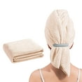 thumbnail image 4 of Microfibre Hair Towels, Turban Towel with Elastic Band, Hair Turban Kids Super Absorbent Towels for Women, 4 of 21