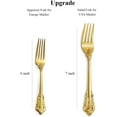 thumbnail image 6 of Gorgeous Gold Flatware Box Sets of Steel Knives and Forks,Heavy Tableware Antique Gold Flatware Set,Gold Flatware 18/10 Service for 4,Antique Baroque Gold-plated Style Flatware Set, 6 of 8