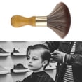 thumbnail image 3 of Pelo Cuello Duster Peluquería Barber Cepillo Mango de Madera Suave Pequeño C jinwen Cepillo de limpieza del cabello, 3 of 8