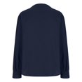 thumbnail image 4 of Linen Button Down Shirt Women Summer Fall Long Sleeve Gauze Tops Fashion Dressy Casual Work Blouse with Pocket, S-2XL, 4 of 5