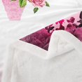 thumbnail image 3 of Erosebridal Letter Initial Fleece Blanket 40x50,Monogrammed Personalized Sherpa Throw,Flower Decor, 3 of 7