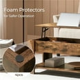 thumbnail image 2 of Yaheetech Lift Top Coffee Table with Hidden Compartment & Open Shelf, Rustic Brown, 2 of 8