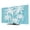 Aqua White Cyan7, variant on Indoor TV Cover 85 Inch, Tropical Palm Tree Elastic Monitor Dust Covers for Television Vintage Light Blue Exotic Botanical Plants Dustproof Fitted TV Cover for Inside 74.1"L x 41.7"H