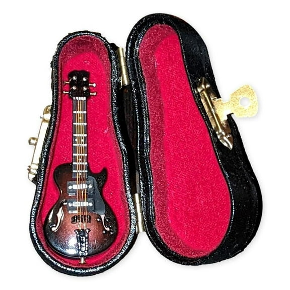 Realistic ELECTRIC GUITAR Miniature Musical Instrument Figurine, Broadway Gifts