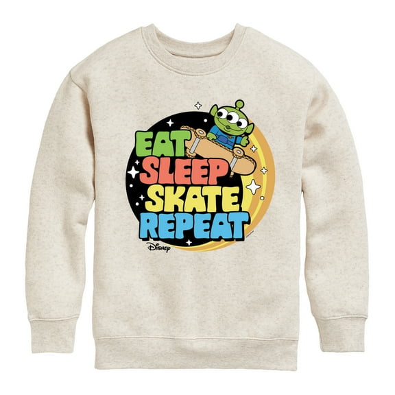Disney - Toy Story - Eat Sleep Skate Repete - Toddler & Youth Crewneck Fleece Sweatshirt