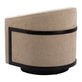 thumbnail image 5 of Hanko Swivel Chair Golden Beige Accent Chair, Modern Style, Armrest support, Plywood, Indoor Living, 5 of 7
