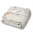 UltraSoft Micro Fleece Blanket,Flower Vase Decoration Butterfly Summer