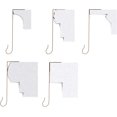 thumbnail image 6 of Rorain Christmas Stocking Holder for Mantel Set of 8 Non-Slip Safety Fireplace Hanger Grip Xmas Stocking Holders for Mantel Hanging Hooks Without Damage, Silver T-Shaped, 6 of 11
