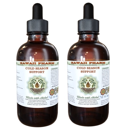 Cold Season Support Glycerite, Certified Organic Astragalus (Astragalus Membranaceus) and Certified Organic Goldenseal Leaf (Hydrastis canadensis) Alcohol-Free Liquid Extract, Cold Season Support,
