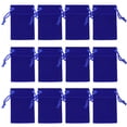thumbnail image 1 of Bolsitas de Terciopelo con Cordón Nydotd 7x5 cm Azul Real 100 unidades, 1 of 8