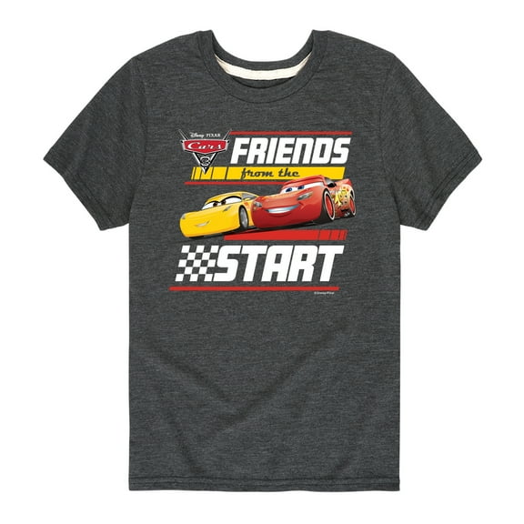Disney's Cars - Friends From The Start - Boy's Toddler And Youth Short Sleeve Graphic T-Shirt