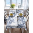 thumbnail image 3 of Watercolor Forest Blue Rectangle Tablecloth, Abstract Art Modern Trees Waterproof & StainResistant Tablecloth, Washable Oil-proof Table Cover for Dining/Party/Wedding/Camping/Buffet 52x70 In, 3 of 9