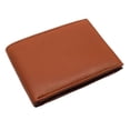 thumbnail image 3 of Marshal Soft Leather Kids Slim Thin Coin Pouch Bifold Wallet Tan, 3 of 7