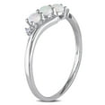 thumbnail image 3 of Everly Women's Opal 10k White Gold Ring, 3 of 6