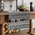 thumbnail image 2 of Table Runner Dresser Scarves 36 Inch Long,Halloween Abstract Scary Eyes Linen Dining Table Runners Bandage Black White Tabletop Scarf for Wedding Holiday Party Kitchen, 2 of 9