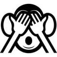 thumbnail image 3 of CafePress - Three Wise Monkeys Mizaru See NO Evil Emoji Pajama - Women's Light Pajamas, 3 of 4