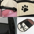 thumbnail image 5 of Octagonal Pet Tent Foldable Portable Oxford Cloth Cat and Dog Nest Outdoor Easy Operation Large Dog Cages Cat Fences (coffee,73x73x43cm), 5 of 7