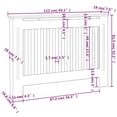 thumbnail image 2 of vidaXL Radiator Covers 2 pcs White MDF 112 cm, 2 of 2