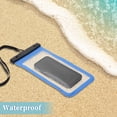 thumbnail image 2 of Unique Bargains 2 Pcs Mobile Waterproof Bag Blue Universal Waterproof Case Compatible for Phone 5.51"x10.43", 2 of 6