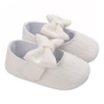 thumbnail image 3 of Baby Girls Shoes Newborn Infant First Walkers Pram Mary Jane Girls Princess Moccasins Soft Shoes, 3 of 6