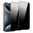 thumbnail image 3 of 2-pack iPhone tempered glass privacy screen protector, anti-peep, bubble-free, easy to install, 9H hardness, anti-scratch screen protection, device protection | glossy | premium glass, 3 of 7